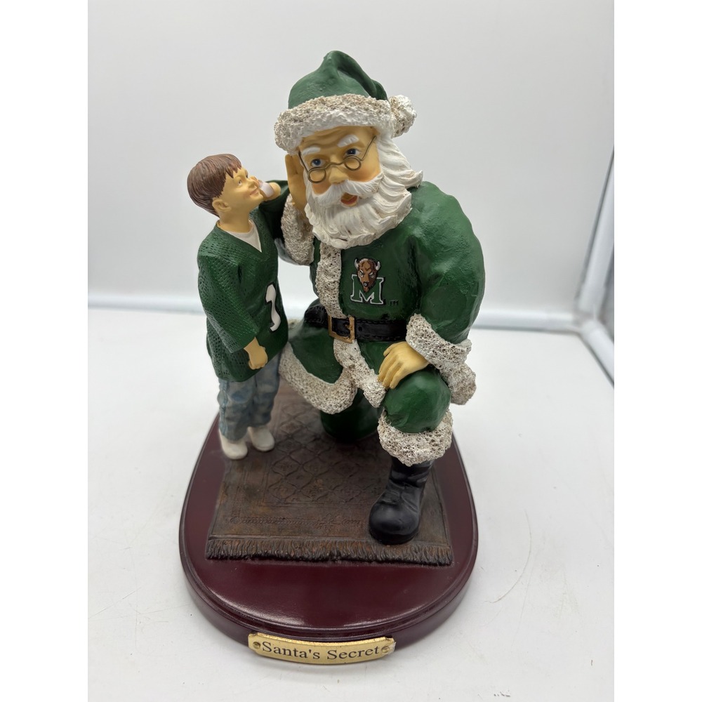 Santa's Secret Marshall University Figurine 2001 Collegiate Collectibles NCAA